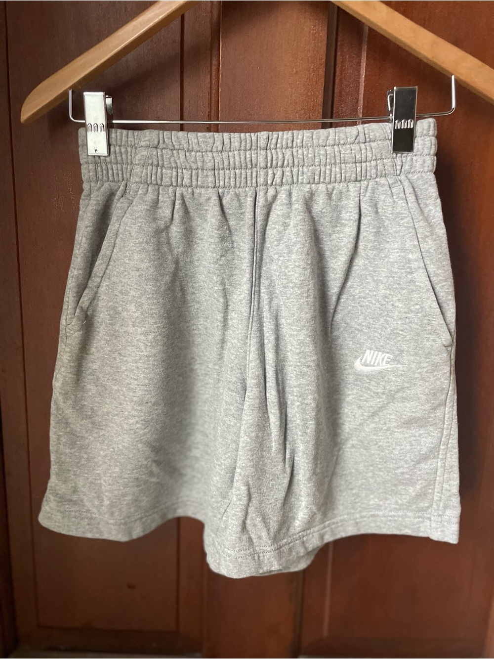 Nike boys large gray sweat shorts